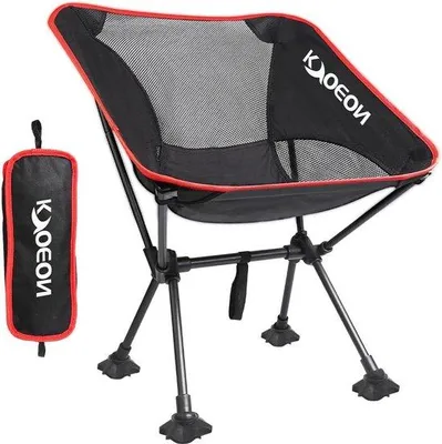 Produktbild von Famanu Campingstuhl ultraleicht und langlebig - faltbar für Outdoor-Aktivitäten - komfortable Rückenlehne - 350 lbs Tragkraft