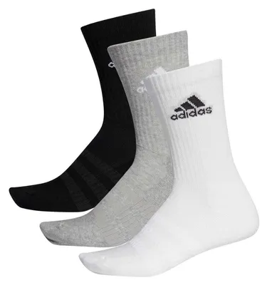 Image de Adidas - Chaussettes pour femmes (lot de 3) GT16781 (40 EU - 42 EU) (gris chiné)
