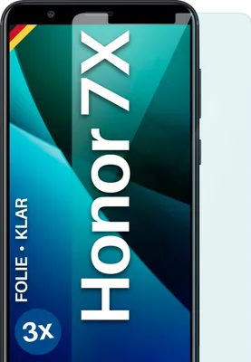 Produktbild von moex® 3x Schutzfolie kompatibel mit Huawei Honor 7X - Displayschutzfolie dünn Folie, Klar