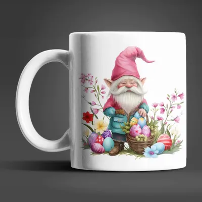 Produktbild von Gnom Ostern Ostereier Keramik Kaffeetasse Teetasse Tasse Geschenkidee