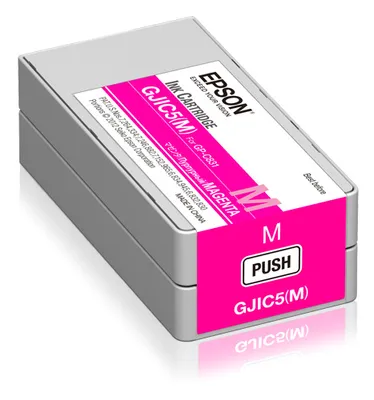 Obrázok produktu pre Epson GJIC5(M): Ink cartridge for ColorWorks C831 (Magenta) (MOQ=10), Purpurová, Atrament na pigmentovej báze, 1 kusov