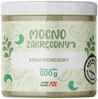 Zdjęcie produktu dla KREM PISTACJOWY 500g Bez cukru 40% Pistacji wysoka jakość Kol-Pol