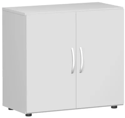 Produktbild von Geramöbel Flügeltürenschrank mit Standfüßen, inkl. Türdämpfer, nicht abschließbar, 800x420x752, Lichtgrau/Lichtgrau, S-382100-LL