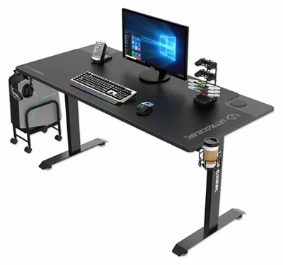 Produktbild von Ultradesk MOMENTUM, Gerade, Freiform, Gaming, Schwarz, 1520 mm, 700 mm