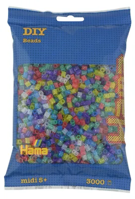 Immagine prodotto di Hama Bgelperlen midi "Glittermix", in un sacchetto