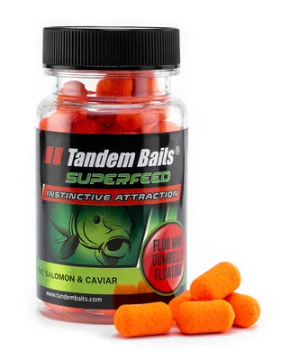 Obrázek produktu pro SuperFeed Fluo Mini Dumbells Floating 30g Tučný losos & Kaviár