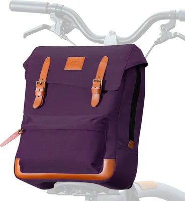 Produktbild von ROCKBROS Fahrrad Lenkertasche Faltbare Fronttasche für Brompton/Faltrad mit Laptopfach für Damen und Herren Lila