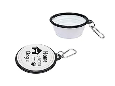 Obrázek produktu pro Skládací miska pro psy Walkies "Home is where my Dog is"