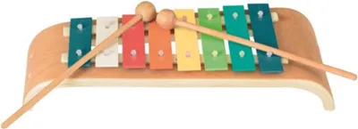 Produktbild von Egmont Toys Xylophon farbig 8 Noten 28 cm