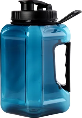 Produktbild von Sport-Wasserflasche mit Griff, lebensmittelecht, BPA-frei, auslaufsicher, Design mit breiter Öffnung, Wasserkrug, Fitness-Sportflasche