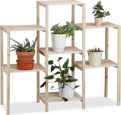 Image de Etagère pour plantes en bois