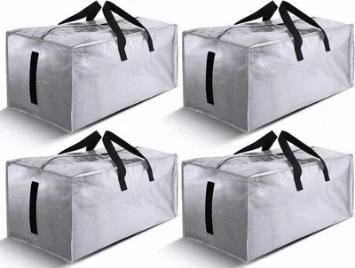 Produktbild von Gepäcktaschen - Umzugstaschen - Gepäckbeutel - Gepäck für viele Gegenstände - Große Größe - 86 Liter - Silber
