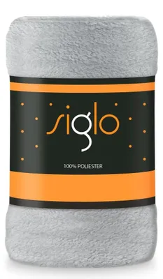 Produktbild von Kuscheldecke 100% Polyester (Microfaser) 130 x 170 - Silber