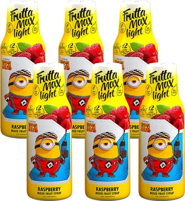 Immagine prodotto di FruttaMax Sciroppo al lampone 500 ml, concentrato, 6 pezzi, set per bevande