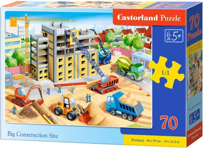 Produktbild von CASTORLAND Puzzle Großbaustelle 70 Teile