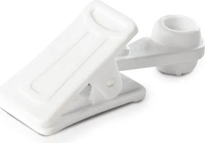 Produktbild von Vorhang Clips 10 Stk. weiß für Gardinenschiene  Vorhangsschiene 1 Stk.
