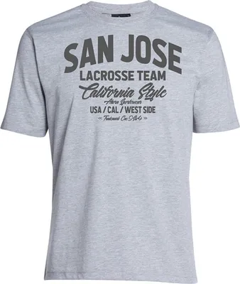 Produktbild von Übergrößen T-Shirt San Jose grau AHORN SPORTSWEAR Grey Melange 7XL