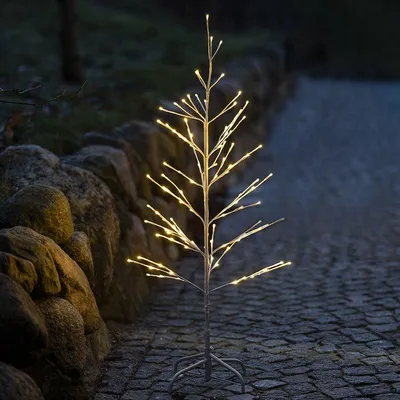 Produktbild von Sirius LED-Baum Isaac Tree 110 LED warmweiß außen 120 cm weiß