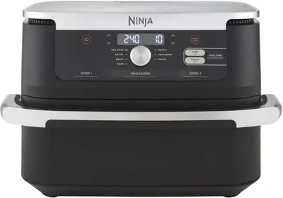 Image de Friteuse sans huile NINJA Foodi Flex AF500EU, 10.4L, 7 programmes, 2470W, Technologie Dual Zone, 32.7 x 49.6 x 31.6 cm