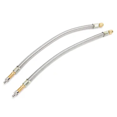 Imagen del producto de 2 unidades de extensiones para válvula de neumáticos, 300 mm (11,8 pulgadas), modelo 334000, para camiones, caravanas, remolques y vehículos pesados