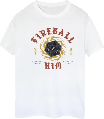 Imagen del producto de Camiseta para mujer de Netflix, diseño "Stranger Things 86", modelo BI44177 (talla L), color blanco