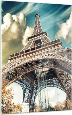 Produktbild von Bilder auf glas - Einteilig - Eiffel technik europa frankreich - 50x70cm - Glasbilder - Wandbilder - Bilder - Wanddekoration aus Glas - Glas Bilder - Wandbild auf Glas - GPA50x70-2489