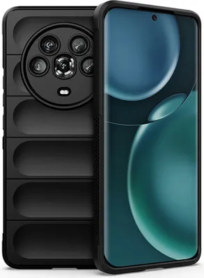 Immagine prodotto di Honor Magic 4 Pro Custodia, Custodia protettiva in silicone TPU morbido antiurto per Honor Magic 4 Pro Nero