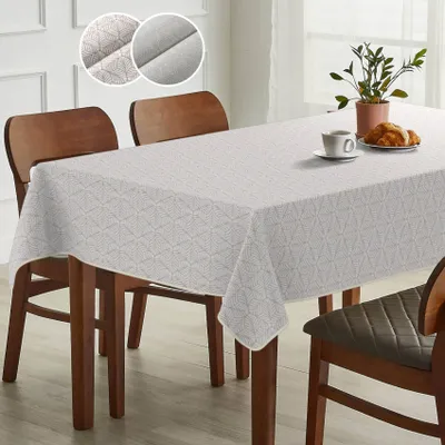Produktbild von Tischdecke Ornament - NATALIE mit Beschichtung Tischwäsche Ästhetik Motiv Edelmetall Stofftischdecke gemustert Gold 100x160cm mit Paspelband