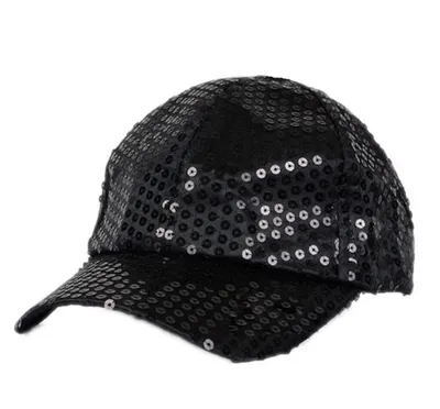 Produktbild von Ma230814 schwarz Pailletten Basecap Schirmmütze