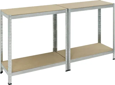 Immagine prodotto di pro-bau-tec Schwerlastregal 10068 150x75x30cm 4Böden 100kg