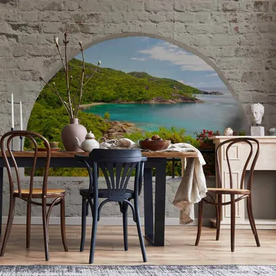 Produktbild von Vlies Fototapete - Emerald Island 300x210 cm Landschaften c-A-0098-a-c