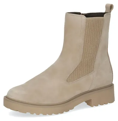 Zdjęcie produktu dla Caprice Chelsea Boots - Beige Leather/Textile : 39 : Rozmiar normalny: 39 Szerokość: Normalny