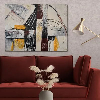 Produktbild von Wallity, OP1188699853- HND1174, Bunt, Leinwandbilder, 50 x 70 cm, 100% Leinwand