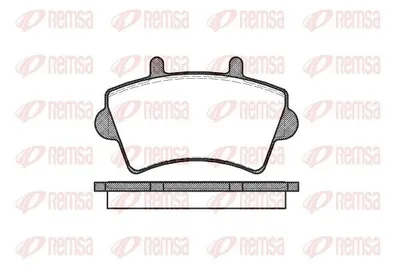 Produktbild von REMSA Bremsbeläge Satz Vorne Bremsklötze für RENAULT MASTER II Kasten (FD) 0819.00