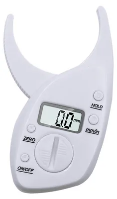 Immagine prodotto di Calibro per misurare il grasso cutaneo, portatile, leggero, comoda impugnatura, misurazione precisa, digitale, bianco