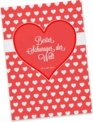 Produktbild von Mr. & Mrs. Panda Postkarte Schwager - Geschenk, Postkarten, Grußkarte, Familie, Ehefrau, Partner, Ehemann, Mann, angeheiratet, Ansichtskarten, bildkarte, kunstkarte