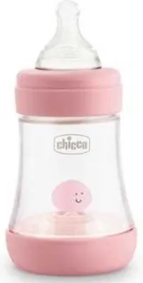 Image de Chicco Biberon Perfect5 0M+150ml Rose Silicone