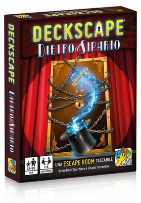 Immagine prodotto di Deckscape: Dietro il Sipario – Gioco da tavolo – dV Giochi – 1-6 giocatori – 12+