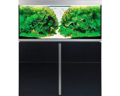 Produktbild von Aquariumkombination Fluval Siena 332 mit LED-Beleuchtung, Heizer, Außenfilter und Unterschrank 332 l Schwarz 110 x 55 x