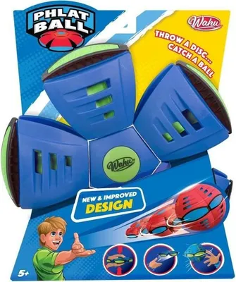 Image de Wahu Phlat Ball Classic, Goliath, Bleu, Disque 22.9 cm, Balle 15.7 cm
