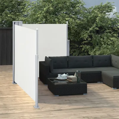 Produktbild von Maison Exclusive - Ausziehbare Seitenmarkise Cremeweiß 100 x 600 cm