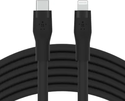 Produktbild von Belkin CAA009BT3MBK, 3 m, USB C, USB C/Lightning, Männlich, Männlich, Schwarz