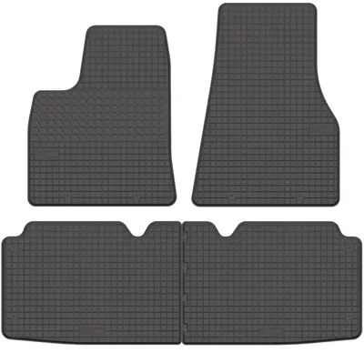 Zdjęcie produktu dla Dywaniki gumowe do Tesla Model S 2012-2016 (sedan) – 4 szt., czarne, dopasowane
