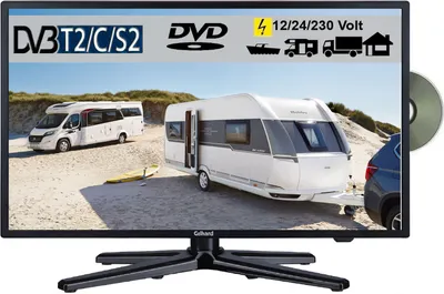 Gelhard GTV2282PBT LED 22 Zoll Wide Screen TV DVD DVB/S/S2/T2/C 12/24/230 Volt