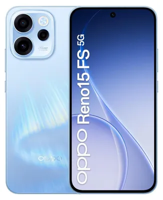 Produktbild von OPPO Smartphone Reno15 FS 5G, 8 GB RAM, 512 GB, Aurora Blue, 6,57" AMOLED