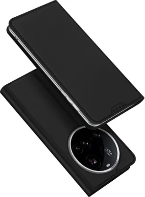 Immagine prodotto di Per Xiaomi 15 Ultra DUX DUCIS Skin Pro Series Flip Custodia in Pelle finta nera