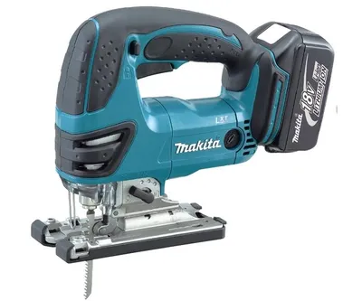 Zdjęcie produktu dla Makita DJV180RTJ, Górny uchwyt, Czarny, Niebieski, 45°, Deep discharge, Zabezpieczenie przed przegrzaniem, Przeładowanie, 2600 spm, 13,5 cm