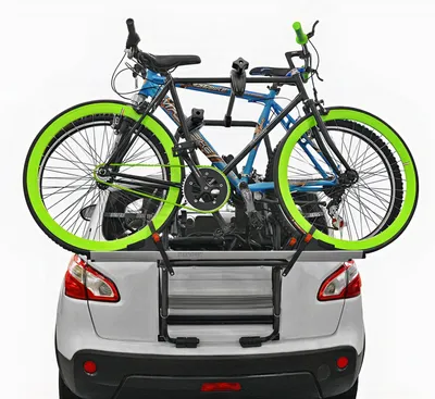 Productafbeelding van Fietsendrager Auto - Fietsdrager Bagagedrager - Fietsen Vervoeren - Aluminium Constructie - 115 x 62 x 14 cm - Zilver Zwart