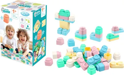 Obrázek produktu pro Stavebnice kostky silikonové Play&Squish 24 ks