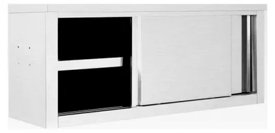 Produktbild von Wandhängeschrank mit Schiebetüren 120×40×50 cm aus Edelstahl